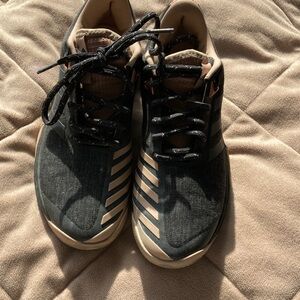 Adidas Barricade Shoes in Black and Cream